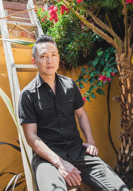 Image credits to Oriana Koren for The New York Times. The novelist and professor Viet Thanh Nguyen at his home in Los Angeles.