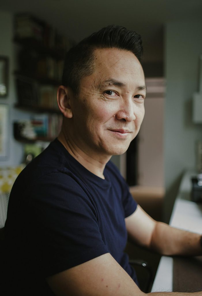 Viet Thanh Nguyen in the office