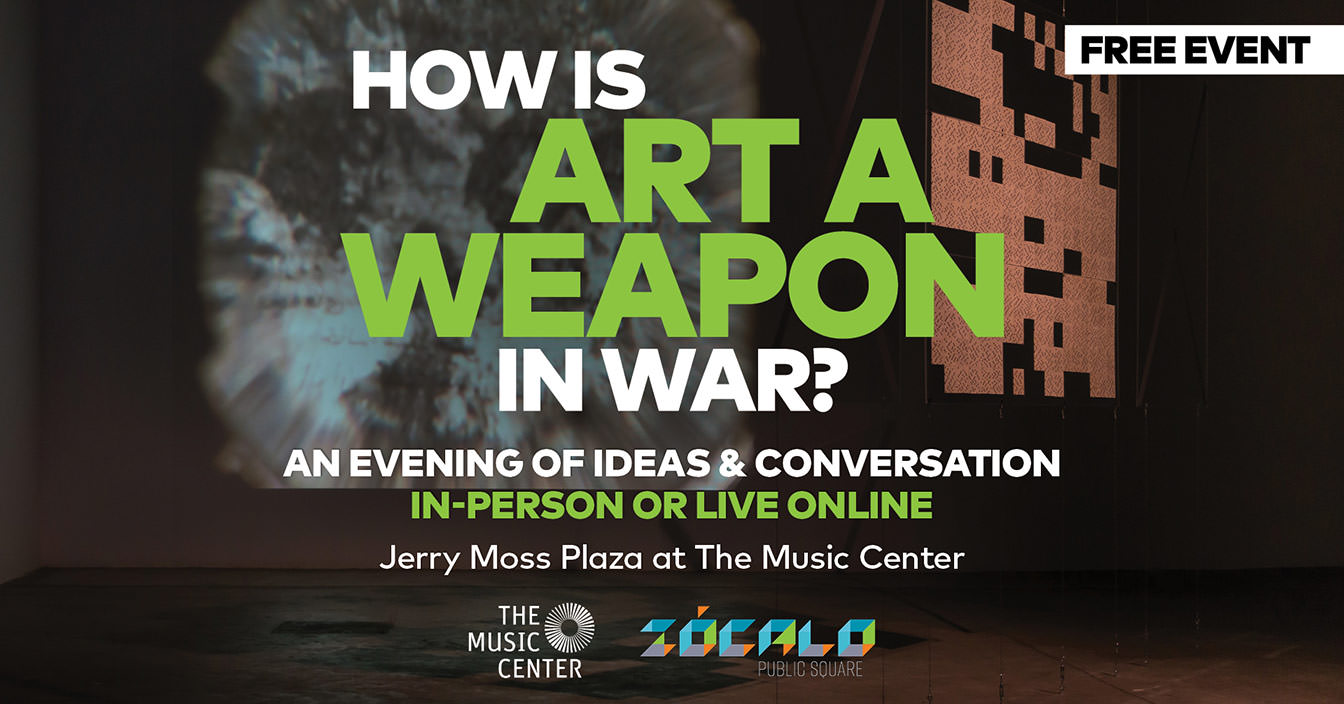 How is Art a Weapon in War? Moderated by Viet Thanh Nguyen event poster